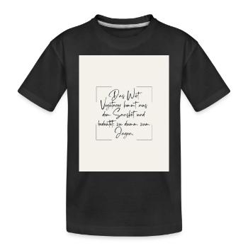 Der Vegetarier - Kinder Premium Bio T-Shirt - Schwarz - Vorne