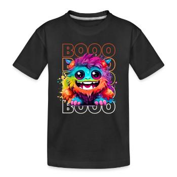 Chibi Blaze & Booo! Demon's Delight Tee! - Kids' Premium Organic T-Shirt - black - Front