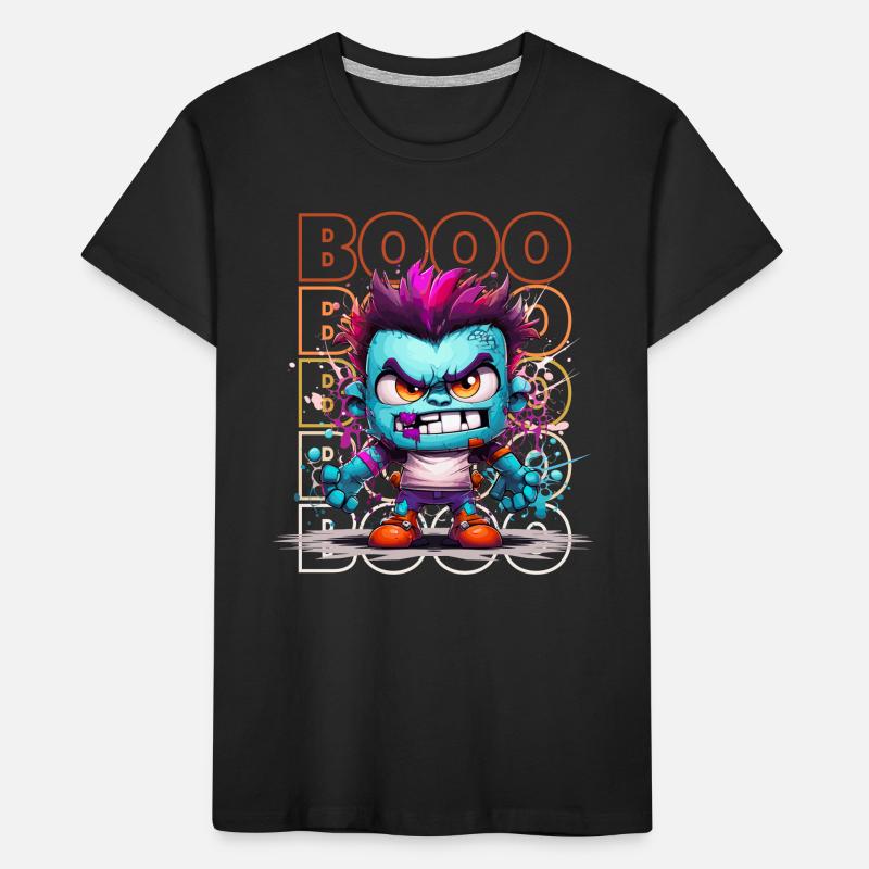 Chibi Bolt & Booo! Stitched Giant Tee! Kids' Premium Organic T-Shirt