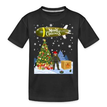 EOD Weihnachten - Kinder Premium Bio T-Shirt - Schwarz - Vorne