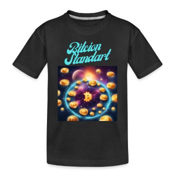 Bitcoin Standard - Kinder Premium Bio T-Shirt - Schwarz - Vorne