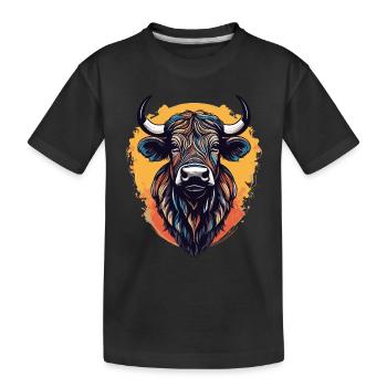 Buffle du Cap - T-shirt bio Premium Enfant - noir - Devant