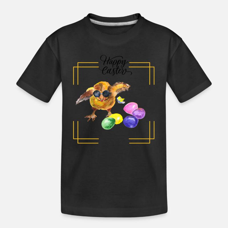Joyeuses Pâques - T-shirt bio Premium Enfant - noir