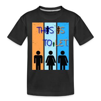C’est TOiLET - T-shirt bio Premium Enfant - noir - Devant