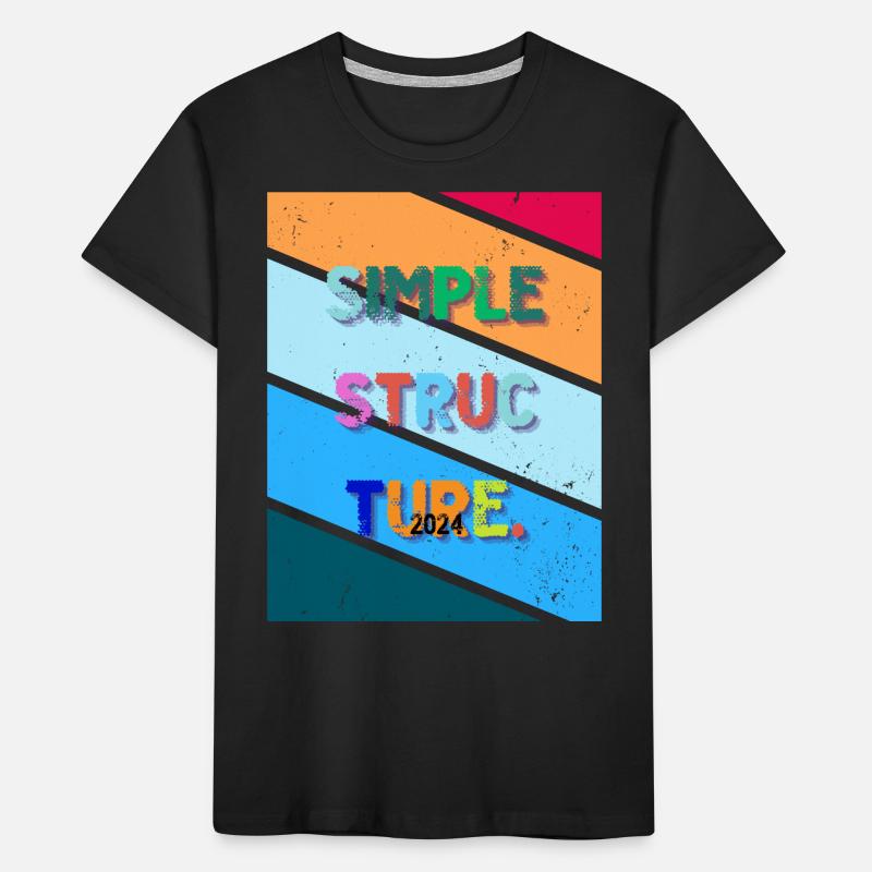 Conception simple. Structure simple 2024. T-shirt bio Premium Enfant