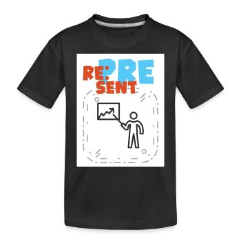 Représenter. Montrez votre bon côté. - T-shirt bio Premium Enfant - noir - Devant