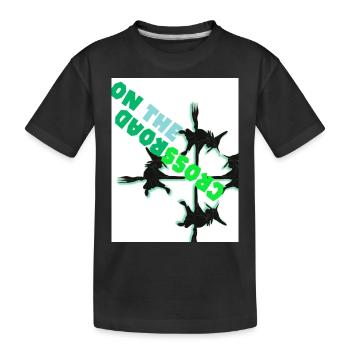 À la croisée des chemins. À la croisée des chemins. - T-shirt bio Premium Enfant - noir - Devant