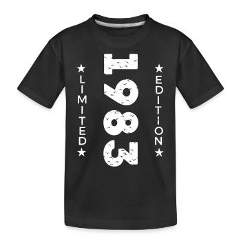 1983 Limited Edition - Kids' Premium Organic T-Shirt - black - Front