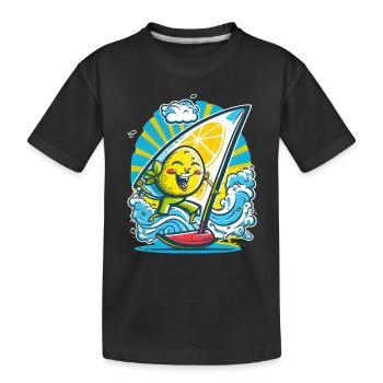 Citron toon - T-shirt bio Premium Enfant - noir - Devant