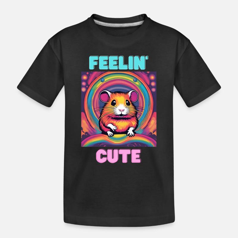 Feeling Cute - Kinder Premium Bio T-Shirt - Schwarz