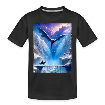 FrostWing - Kinder Premium Bio T-Shirt - Schwarz - Vorne