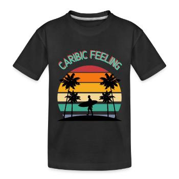 Sentiment caribique - T-shirt bio Premium Enfant - noir - Devant