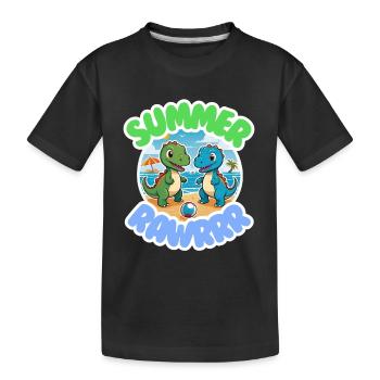 ÉTÉ RAWRRR - T-shirt bio Premium Enfant - noir - Devant