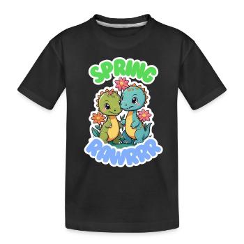 PRINTEMPS RAWRRR - T-shirt bio Premium Enfant - noir - Devant