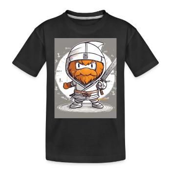 Ginger Ninja 3 - Kids' Premium Organic T-Shirt - black - Front