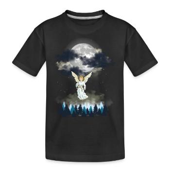 ange, céleste, nature, amoureux de la nature, spirituel - T-shirt bio Premium Enfant - noir - Devant
