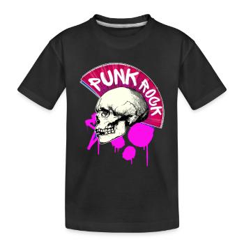 Festival und Musik... punk ... Rock - Kinder Premium Bio T-Shirt - Schwarz - Vorne