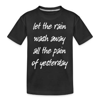 Que la pluie s’évanouisse... - T-shirt bio Premium Enfant - noir - Devant