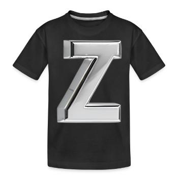 Chrome ,, Z " Métallisé - T-shirt bio Premium Enfant - noir - Devant