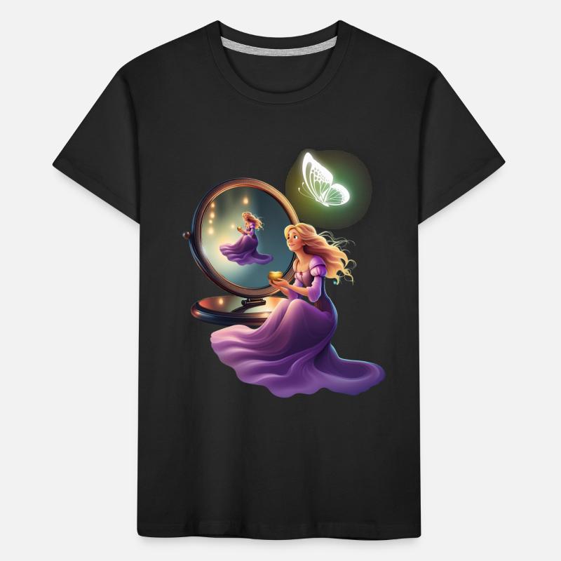 Princesse devant le miroir T-shirt bio Premium Enfant