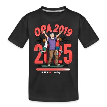 Opa Loading - 2019/2015 - Kinder Premium Bio T-Shirt - Schwarz - Vorne