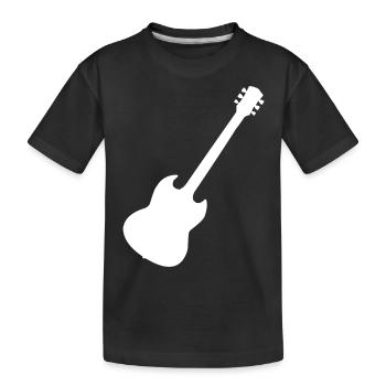 guitar - Kids' Premium Organic T-Shirt - black - Front