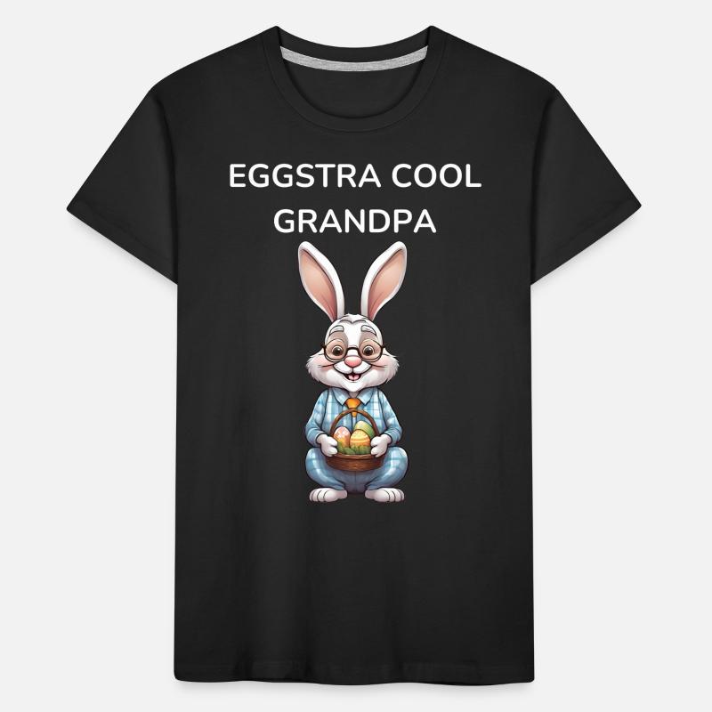 Grandpa Easter Egg Easter Gift Kids' Premium Organic T-Shirt