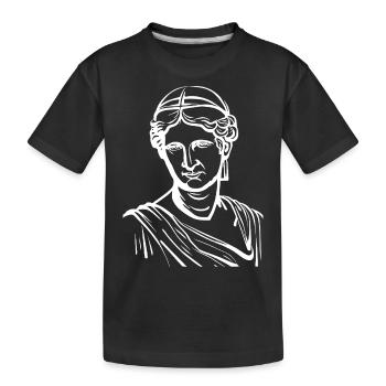 Ancient Old Marble Statue - Kids' Premium Organic T-Shirt - black - Front