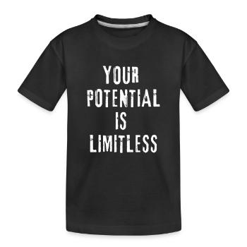 Votre potentiel est illimité - T-shirt bio Premium Enfant - noir - Devant