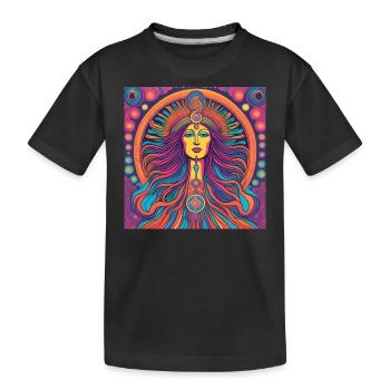 Virgo Spirituality Gift - Kids' Premium Organic T-Shirt - black - Front