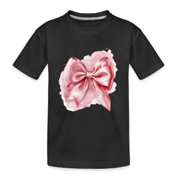 Noeud noeud en soie cadeau - T-shirt bio Premium Enfant - noir - Devant