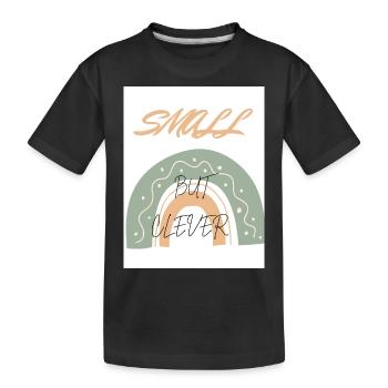 T-shirt enfant petit mais intelligent - T-shirt bio Premium Enfant - noir - Devant