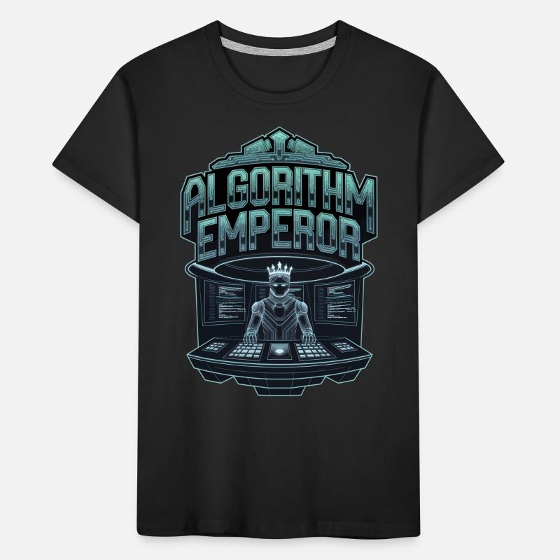 Algorithm Emperor Cyber King Tech Artwork Kids' Premium Organic T-Shirt