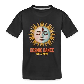 Cosmic Dance Spirituality Gift - Kids' Premium Organic T-Shirt - black - Front