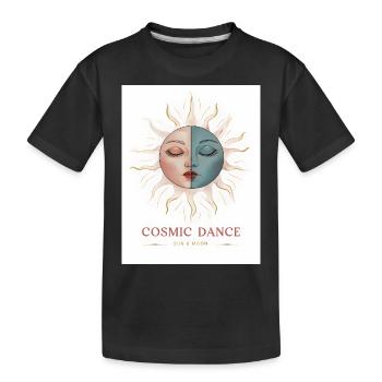 Cosmic Dance Spiritual Gift - Kids' Premium Organic T-Shirt - black - Front