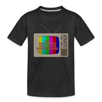 The Revolution Will not Be Mastercarded - Kids' Premium Organic T-Shirt - black - Front