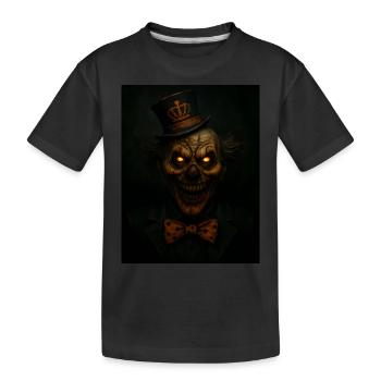 Grusel Clown Halloween Geschenk - Kinder Premium Bio T-Shirt - Schwarz - Vorne