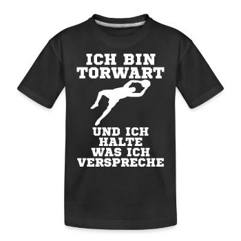 Gardien de but Football - T-shirt bio Premium Enfant - noir - Devant