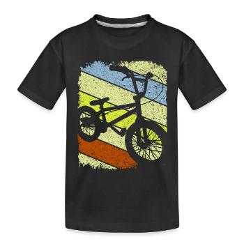 Roue Bmx - BMX Vélo - BMX - T-shirt bio Premium Enfant - noir - Devant