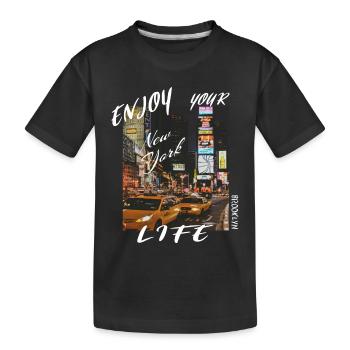 New York City - T-shirt bio Premium Enfant - noir - Devant
