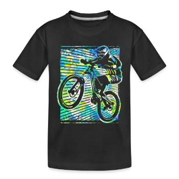 VTT - VTT - Vélo - VTT - T-shirt bio Premium Enfant - noir - Devant