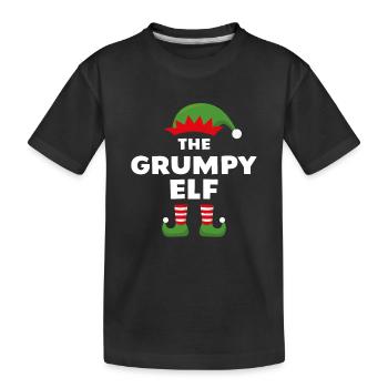 L’Elfe Grincheux - T-shirt bio Premium Enfant - noir - Devant