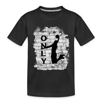 BASKET-BALL - T-shirt bio Premium Enfant - noir - Devant
