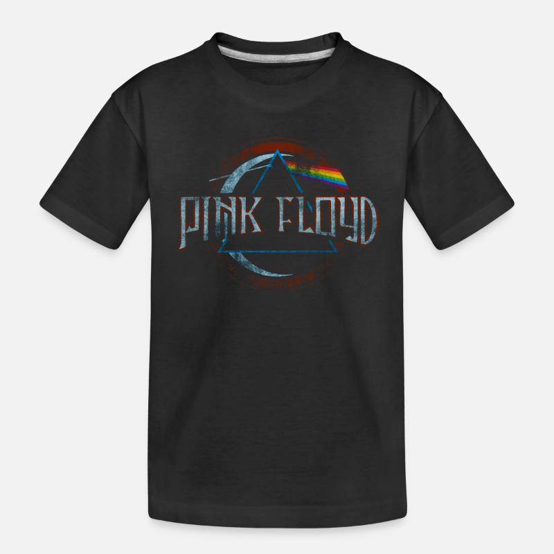 Pink Floyd Prism Logo - Kinder Premium Bio T-Shirt - Schwarz