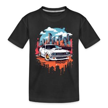 Tuning Voiture, Sport Automobile - T-shirt bio Premium Enfant - noir - Devant