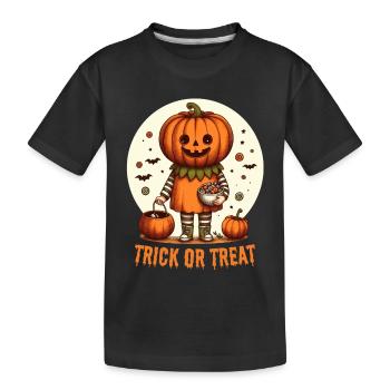 Süßes oder Saures - Kinder Premium Bio T-Shirt - Schwarz - Vorne