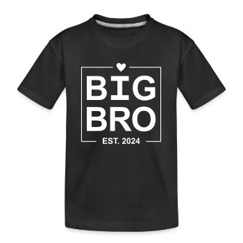 Big Bro Est 2024 - T-shirt bio Premium Enfant - noir - Devant