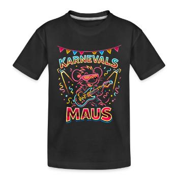 Carnival Mouse Rock Outfit for Cologne Alaaf - Kids' Premium Organic T-Shirt - black - Front
