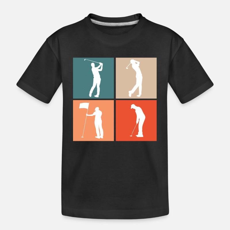 Golf Golfeurs - T-shirt bio Premium Enfant - noir