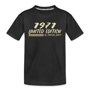 1971 Geburtstagsgeschenkidee 1971 - Kinder Premium Bio T-Shirt - Schwarz - Vorne